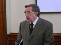 Участник семинара - председатель Ассоциации юристов России, советник Президента Российской Федерации Вениамин Яковлев