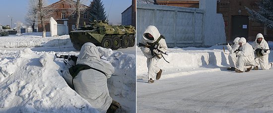 В ходе учебной тренировки