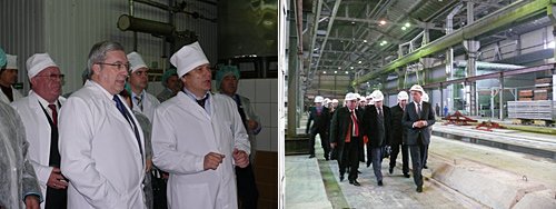 Посещение ООО «Майма-Молоко», ООО «Майминский завод железобетонных изделий»